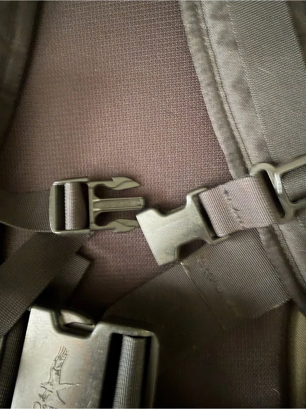 OSPREY Teal and Black Backpack with Gray Accents